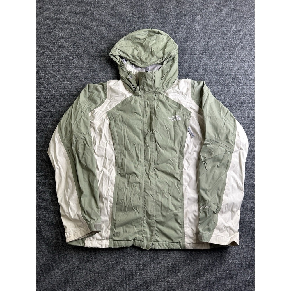 Womens The North Face HyVent Waterproof Hooded Rain Jacket, Size L